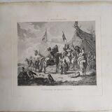 Dutch engraving XVIIIth "Riders in good humor"