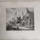 Dutch engraving XVIIIth "Riders in good humor"
