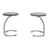 Green Marble top Side tables 1990s Holland