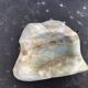 Ashtray cup in a green polished stone and vintage veins