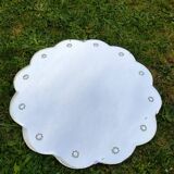 Beveled mirror in the shape of a flower 50s/60s 59cm
