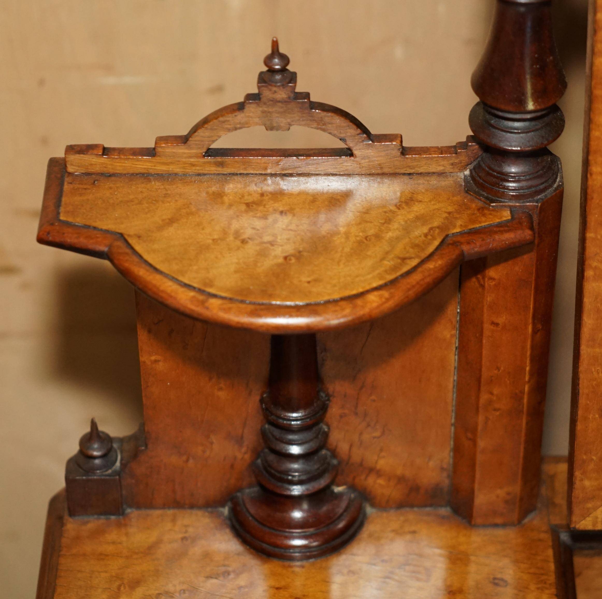 Victorian Hairdresser in Amboyna and Ebony Restored