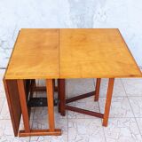 Scandinavian beech drop-leaf table