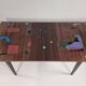 Table vintage en frêne, années 1960