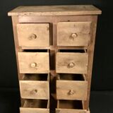 Furniture with 8 drawers in natural oak