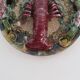 Wall plate in slipware, Caldas da Rainha, Palissy, 1930s, vintage