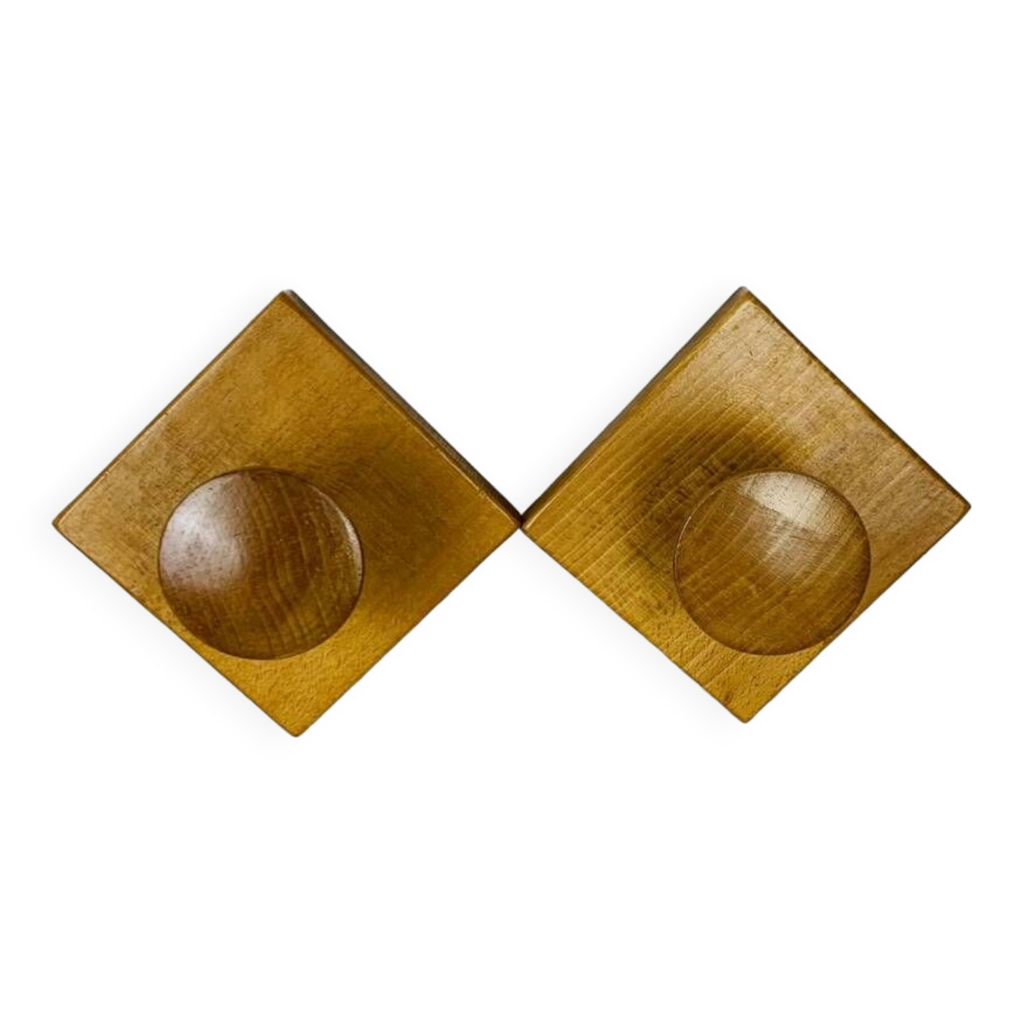 Pair of wooden hooks, wall coat rack