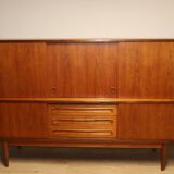 Enfilade haute scandinave édition Samcom en teck, 1960