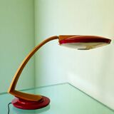 Red desk lamp Boomerang 2000 by Fase