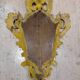 Antique baroque gilded mirror in carved wood, 18th century
