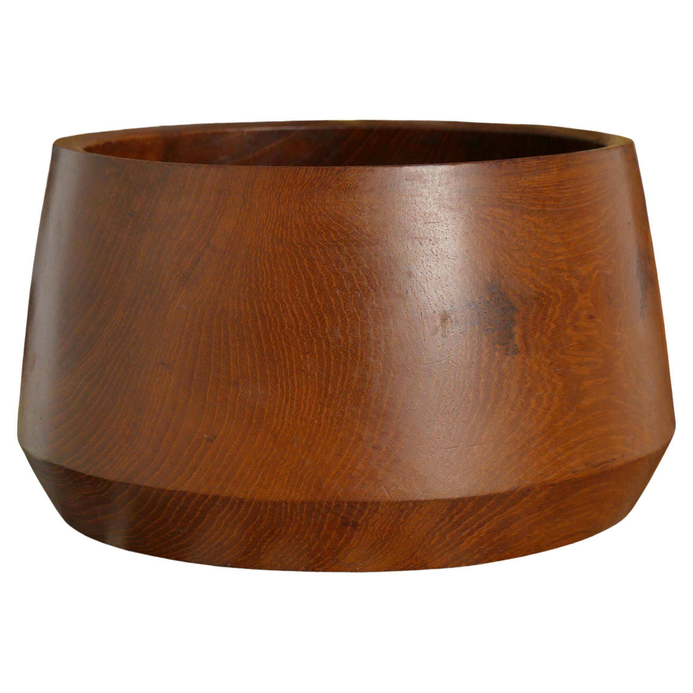 Mid-Century Modern Solid Teak Wood Bowl, Sweden
