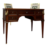 Flat desk of mahogany lady period Louis XVI, XVIIIth century