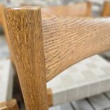 6 Scandinavian chairs 1960" braided straps