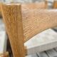 6 chaises Scandinave 1960" sangles tressées