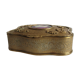 Brass jewelry box asked with porcelain betting