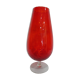 Vintage red glass vase