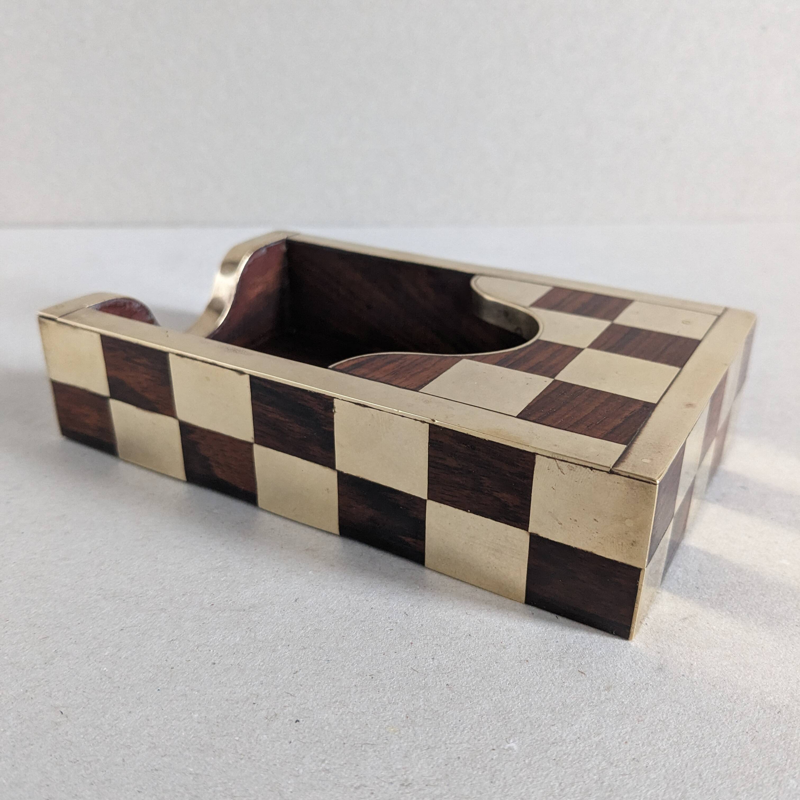 Art Deco box, rosewood and brass