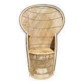 Emmanuelle armchair in 1970s rattan