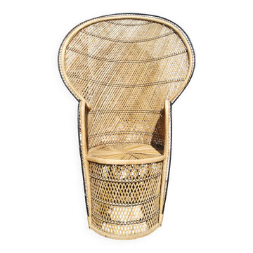 Emmanuelle armchair in 1970s rattan