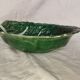 Large cabbage leaf plate Gerber – French barbotine – decorative piece