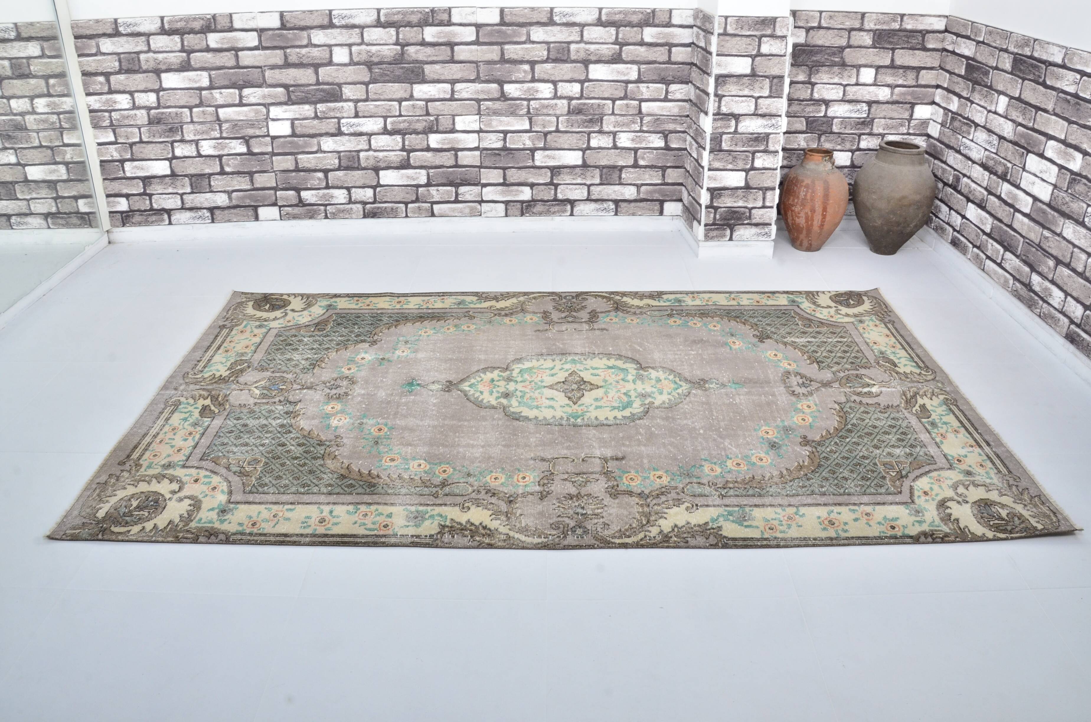 Geometric Tribal Wool Vintage Rug