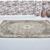 Geometric Tribal Wool Vintage Rug