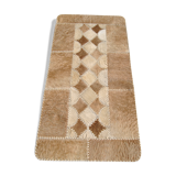 80s cowhide patchwork carpet