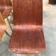 Lots of 13 vintage chairs in light wood
