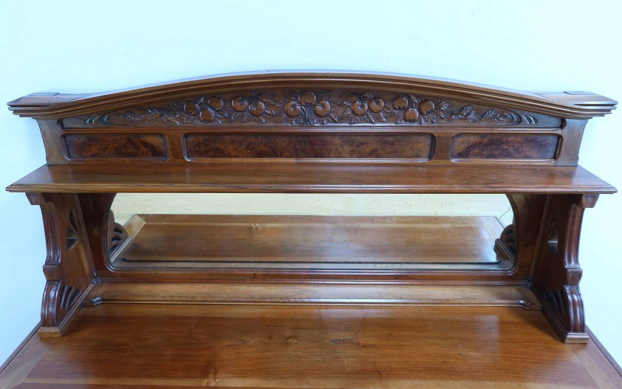 Walnut Sideboard, Art Nouveau – 1900