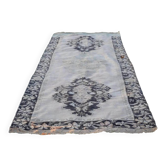 Vintage Turkish hallway rug 142x405 cm