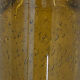 Vintage glass vase blown brown green 70s