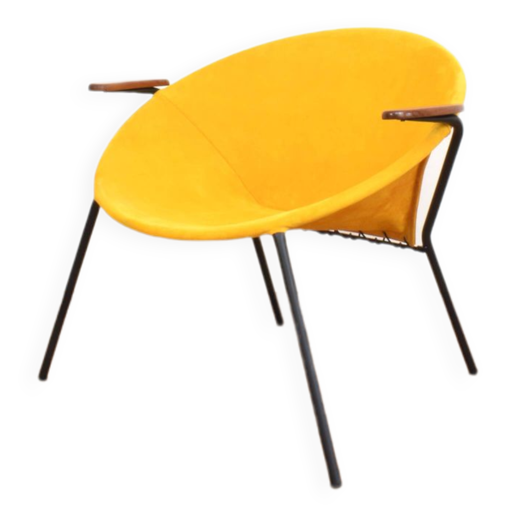 Mid Century Balloon Chair by Hans Olsen for Lea Design 1960s. Selency
