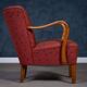 Art Deco armchair attributed to Viggo Boesen, Denmark, 1950s.