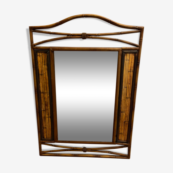 Vintage mirror imitation bamboo