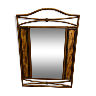 Vintage mirror imitation bamboo