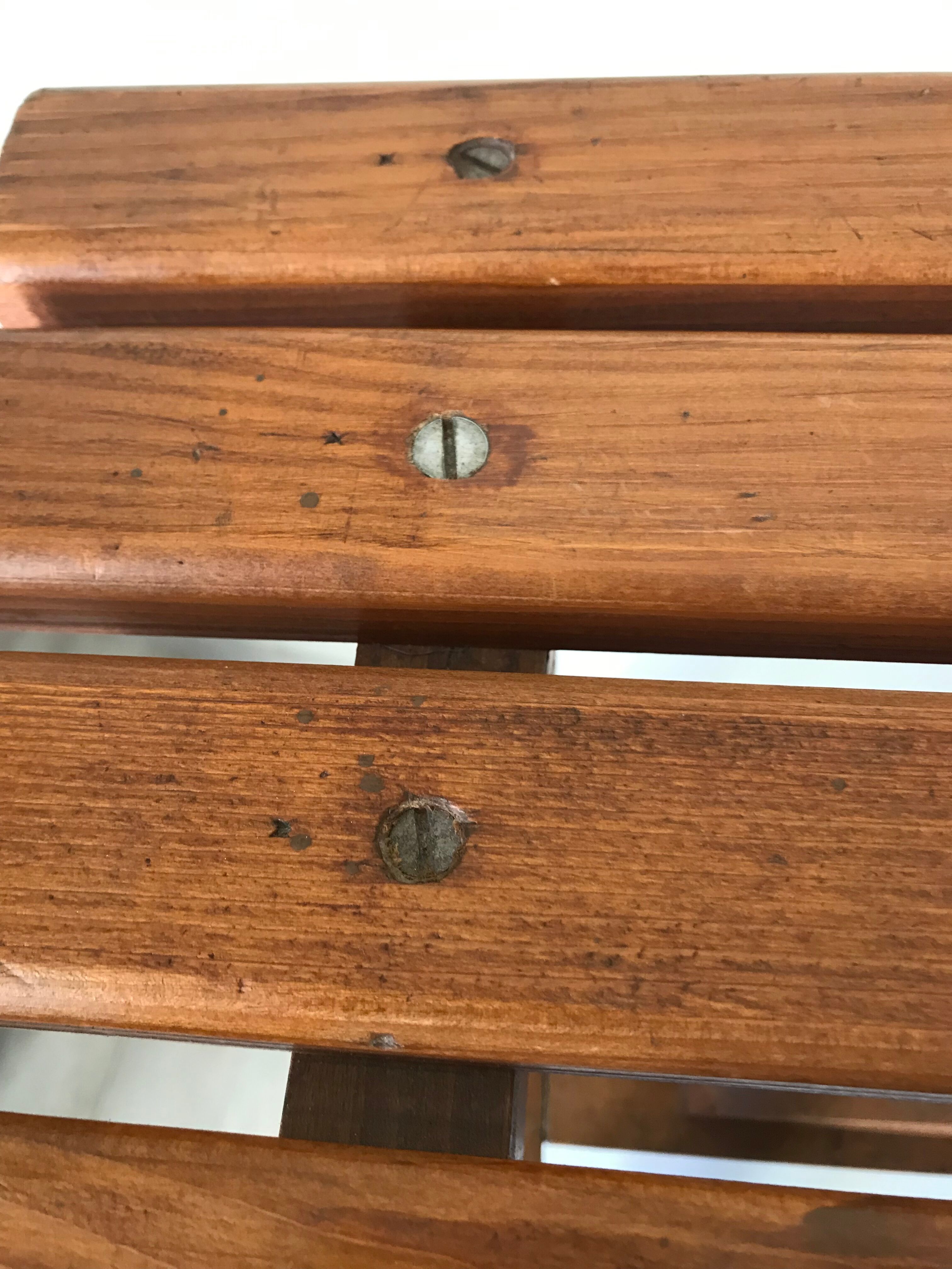 Bench vintage oak Annees 60