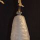 Former bronze chandelier / 3 signed tulips negra