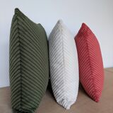 Chevron corduroy cushion