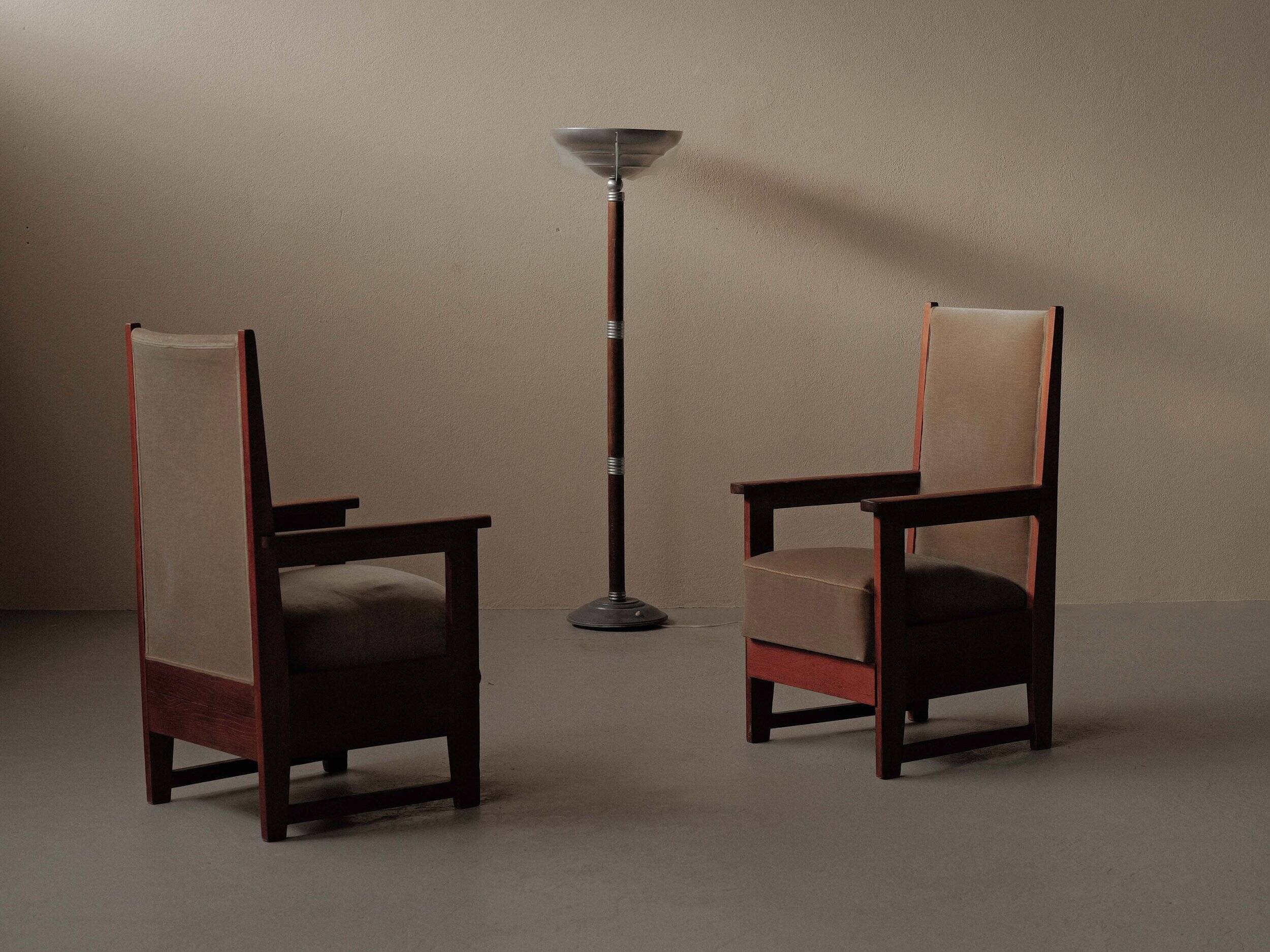 Pair of Art Deco armchairs – Amsterdam School, circa 1930