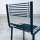 Postmodern sandows chairs attributed to rene herbst for ecart international, 1980s, set of 6
