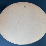 Oval mirror in gilded wood 43x53cm