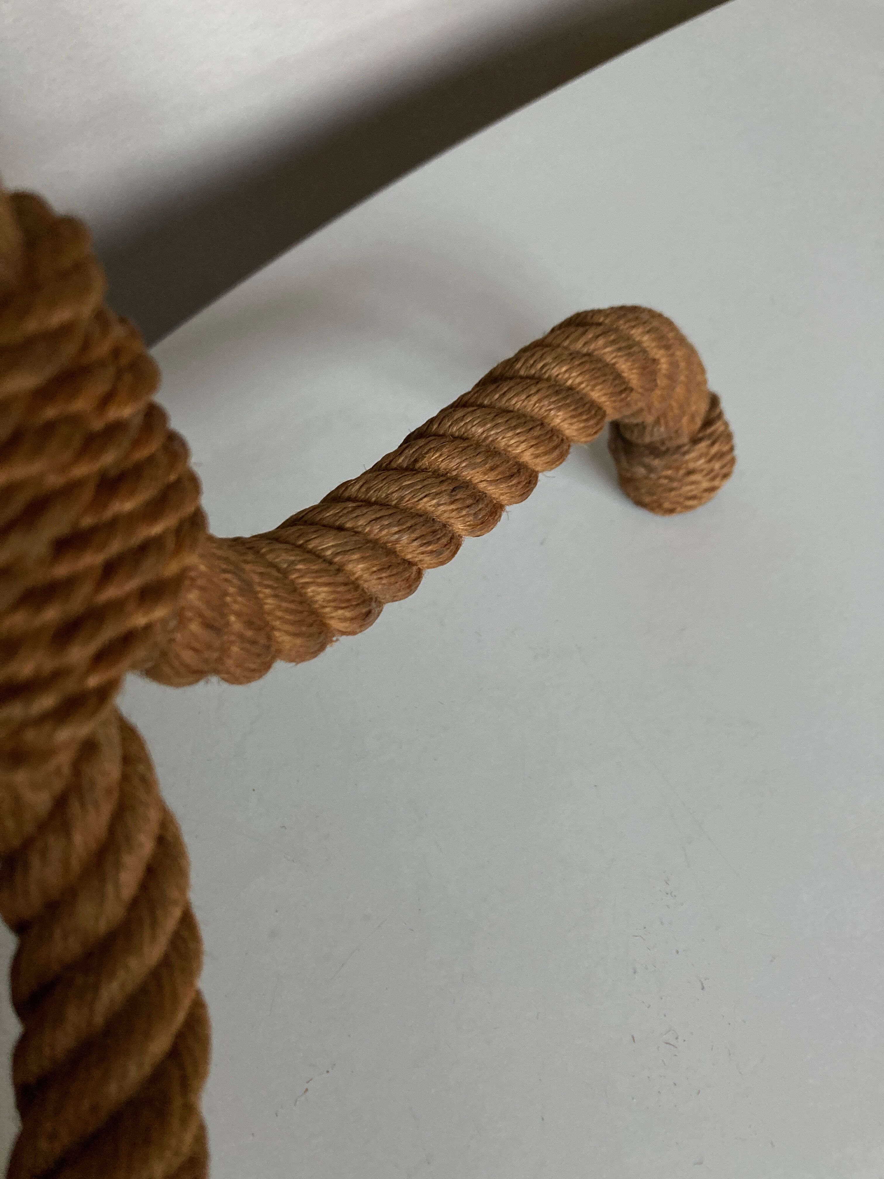 Living room lamp in braided rope 1950 Riviera