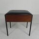 Aristo teak wooden sewing supplies stool, piano stool, 1960s