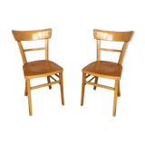 Pair of wooden chairs 1950