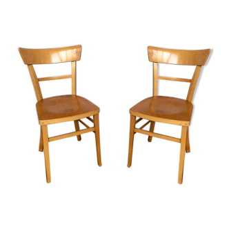 Pair of wooden chairs 1950