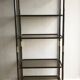 Metal and glass shelf - Italy, 1970s