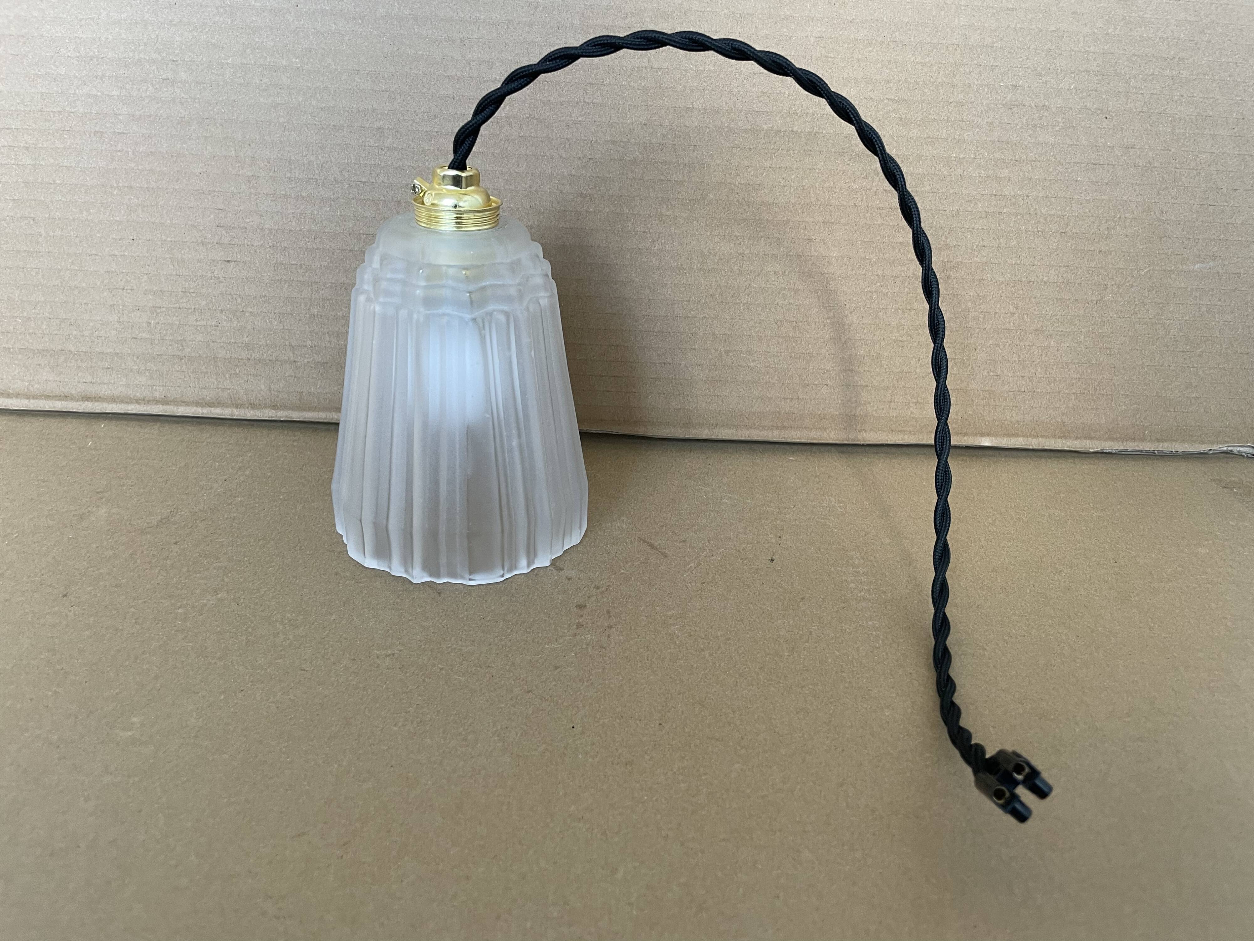 Small antique Art Deco pendant light