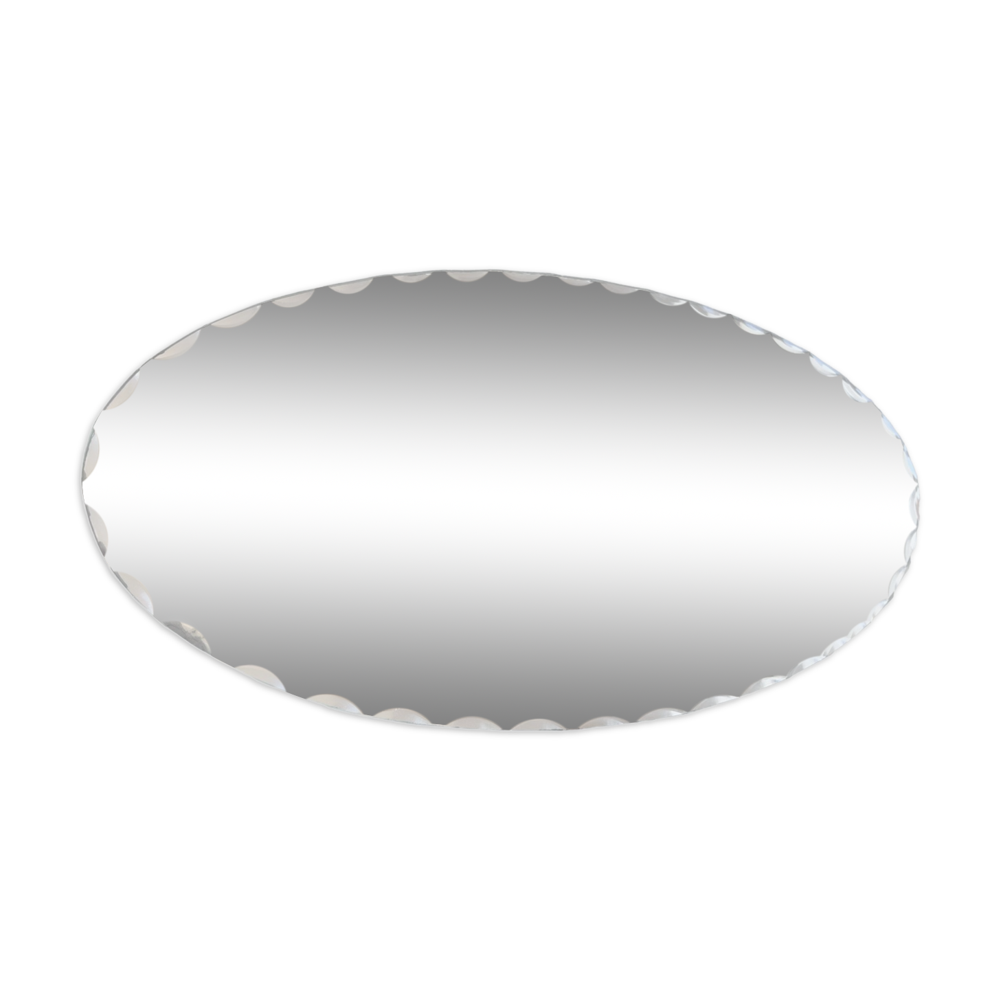 Oval beveled mirror 40 x 20.5 cm