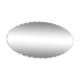 Oval beveled mirror 40 x 20.5 cm