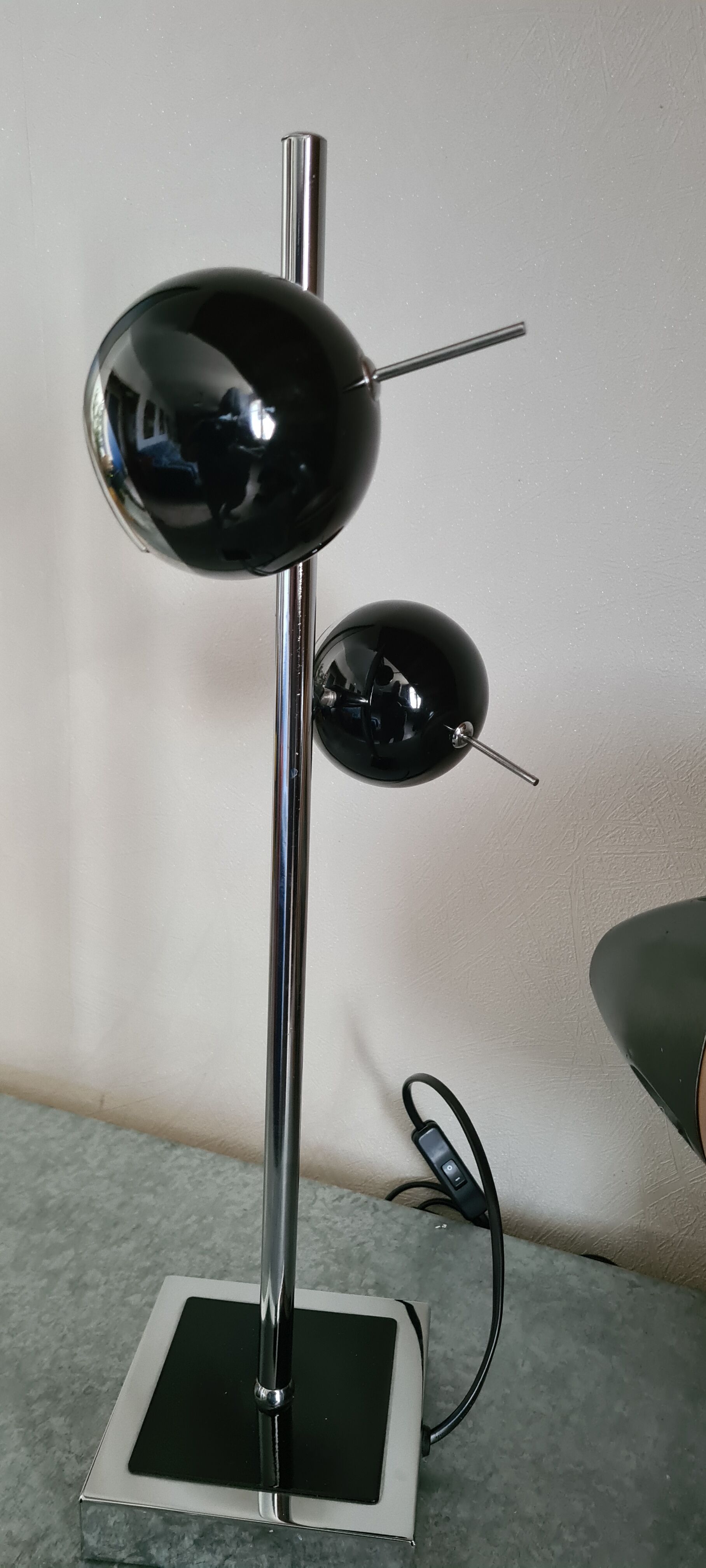 Lampe vintage eyeball Seylumière Hary